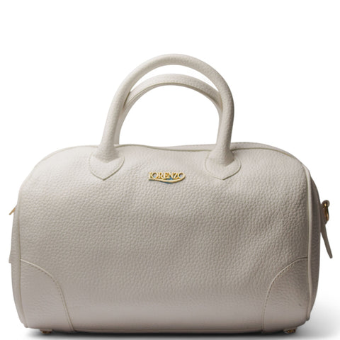 Women White Leather HandBag #2551