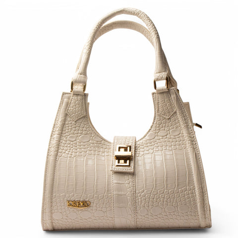 Women White Leather Bag #2558
