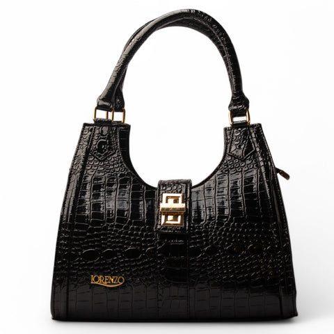 Women Black Leather Bag #2560