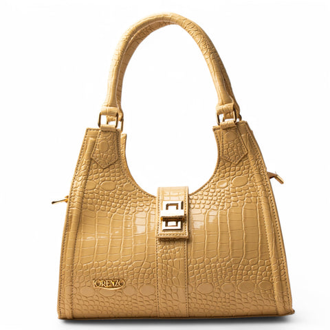 Women Beige Leather Bag #2561