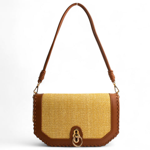 EuropeonUnion Women Brown Leather HandBag #2638