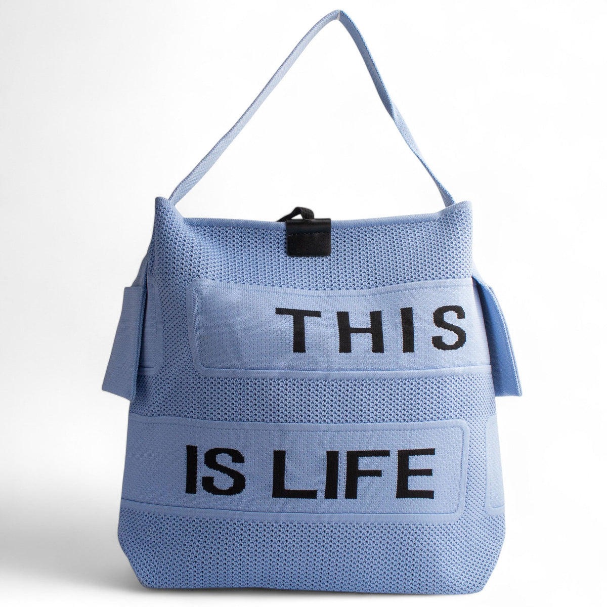 EuropeonUnion Women LightBlue knitwear HandBag #2642