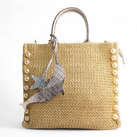 EuropeonUnion Women Biege Khesh HandBag #2649