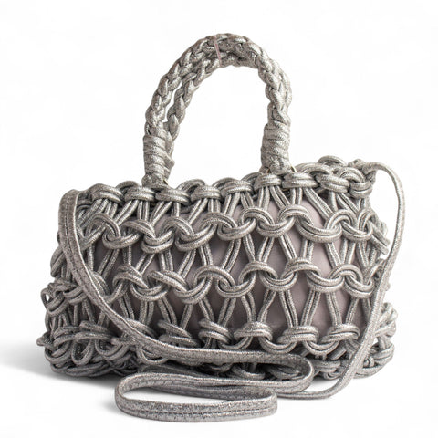 EuropeonUnion Women Sliver Cloth HandBag #2659