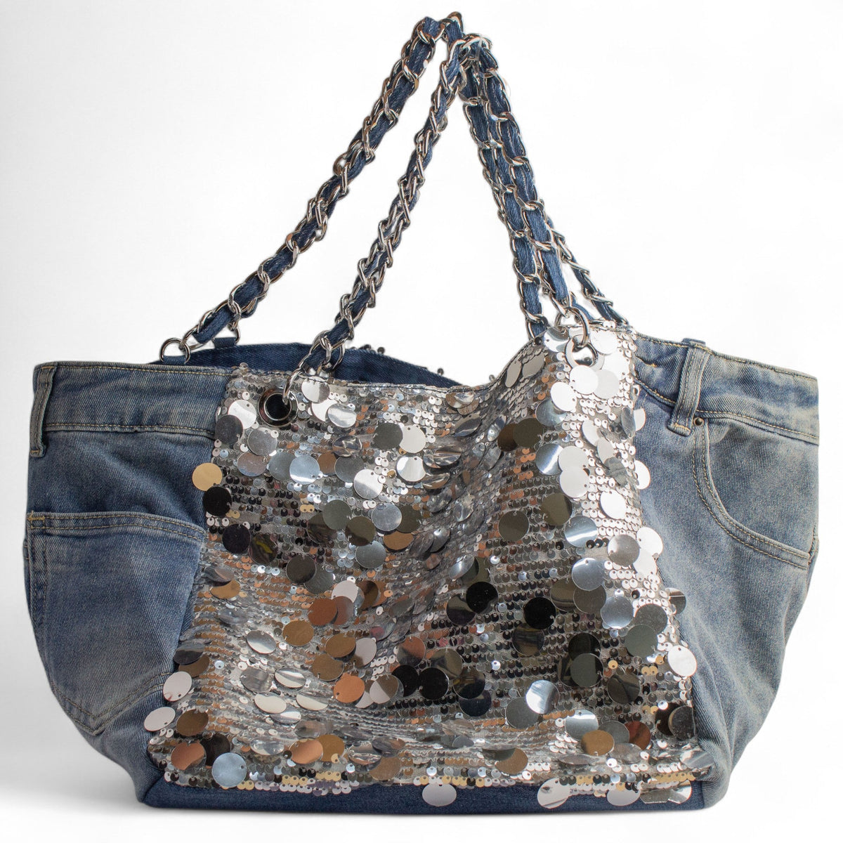 EuropeonUnion Women Blue Jeans HandBag #2707