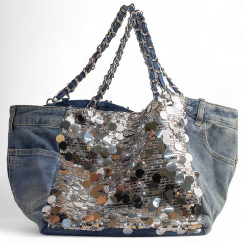 EuropeonUnion Women Blue Jeans HandBag #2707