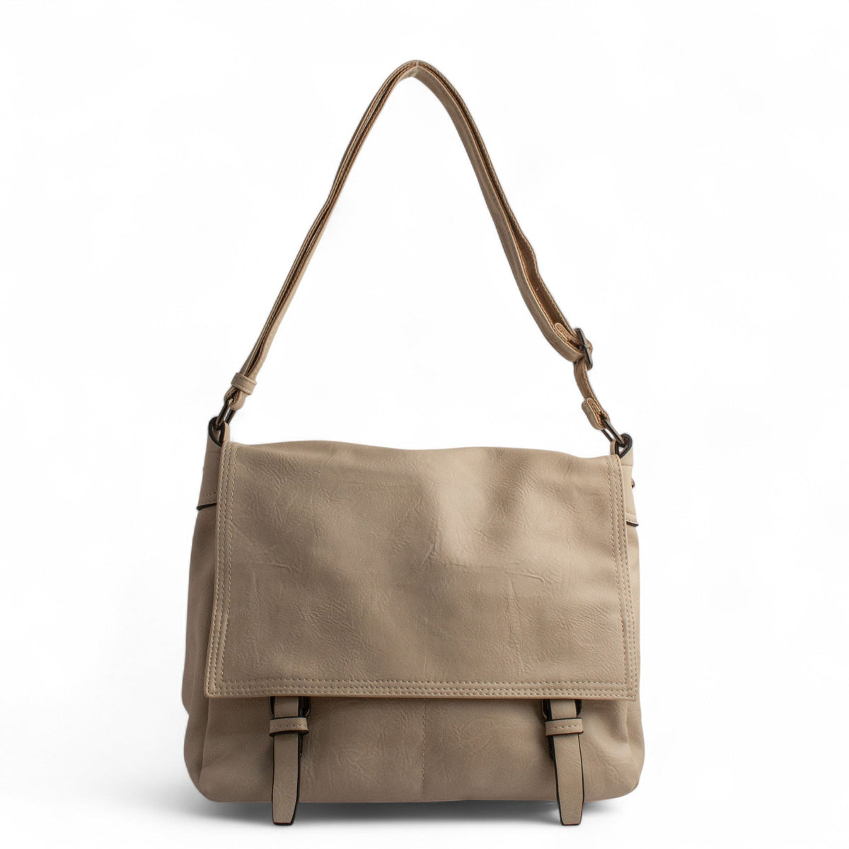 EuropeonUnion Women Biege Leather HandBag #2738