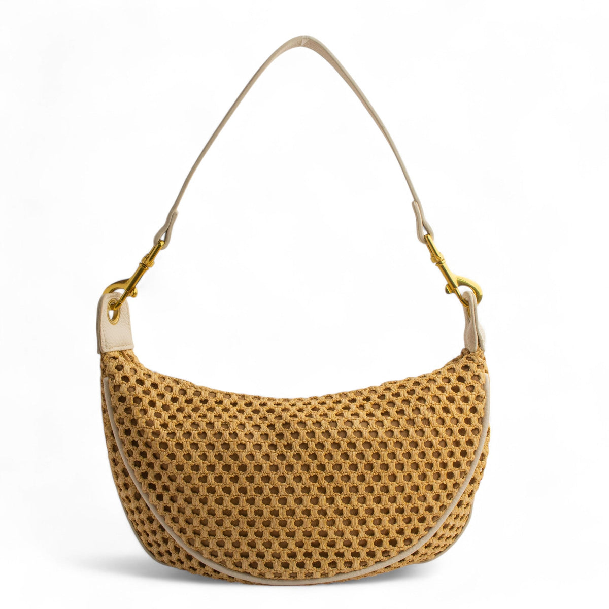 EuropeonUnion Women White Wicker HandBag #2753