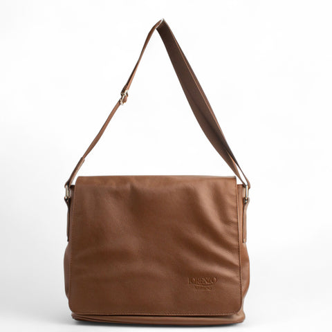 Men Brown Leather Bag #2772