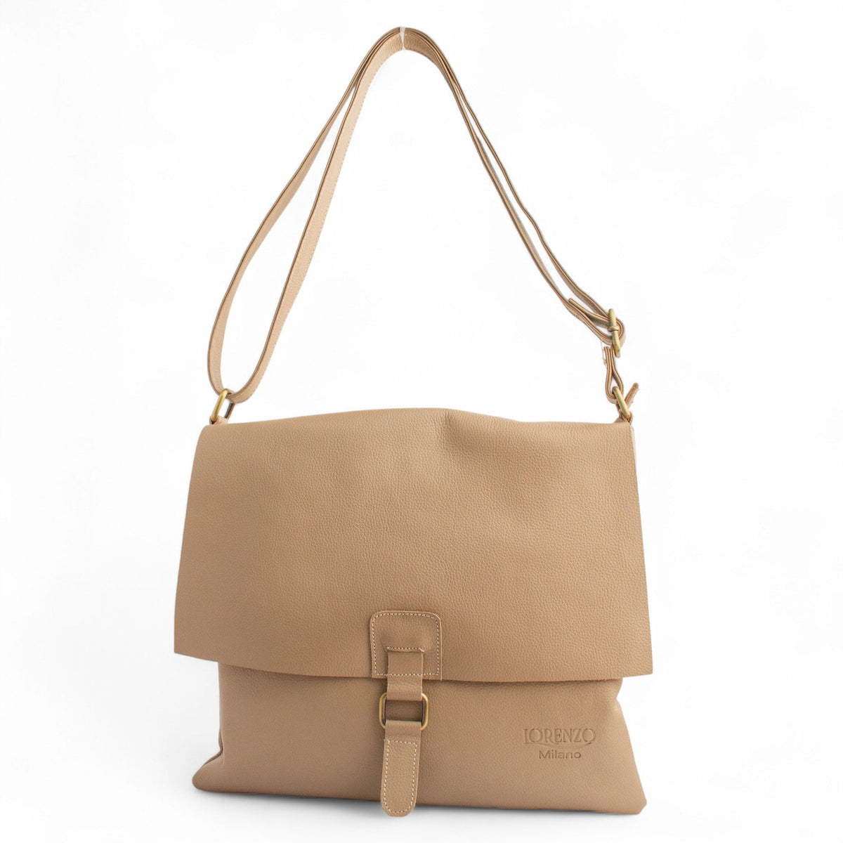Women Biege Leather HandBag #2777
