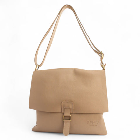 Women Biege Leather HandBag #2777