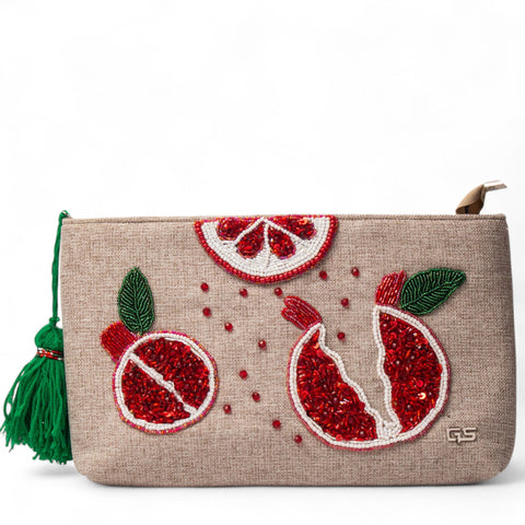 Women Beige Linen BeachBag #2782