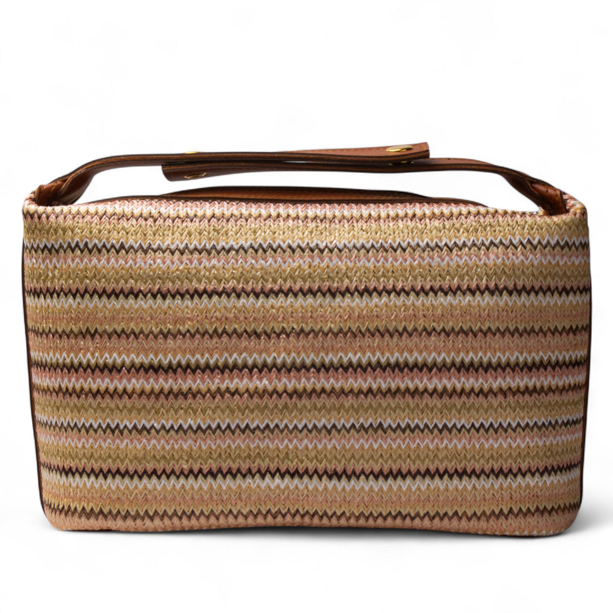 Women MixColors Wicker BeachBag #2795