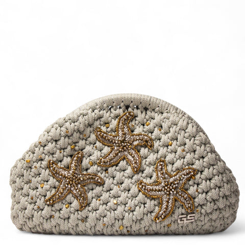 Women Grey knitwear BeachBag #2808