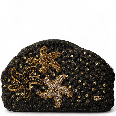Women Black knitwear BeachBag #2809