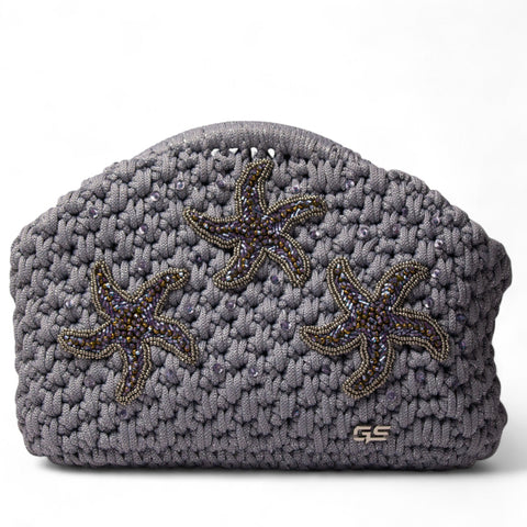 Women Grey knitwear BeachBag #2814