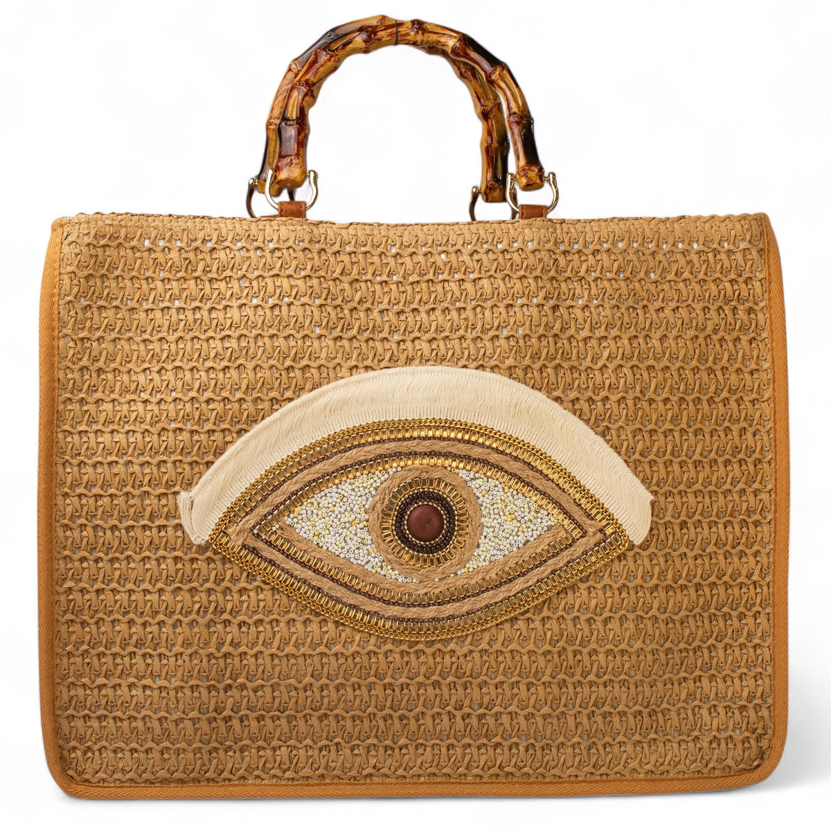EuropeonUnion Women Cafe Wicker BeachBag #2825