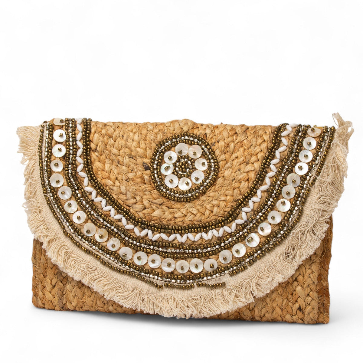 EuropeonUnion Women Beige Wicker BeachBag #2829