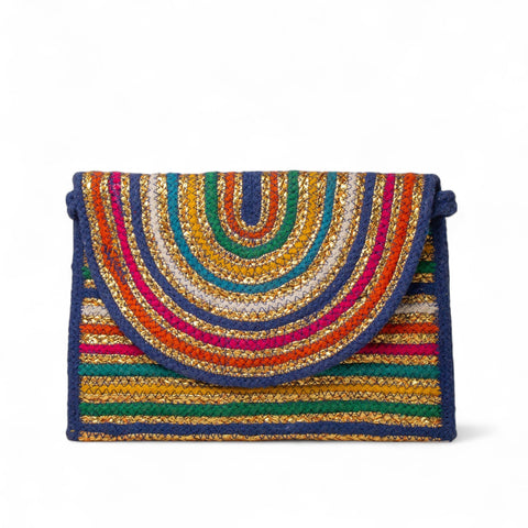 EuropeonUnion Women Blue Wicker BeachBag #2855