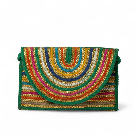 EuropeonUnion Women Green Wicker BeachBag #2856