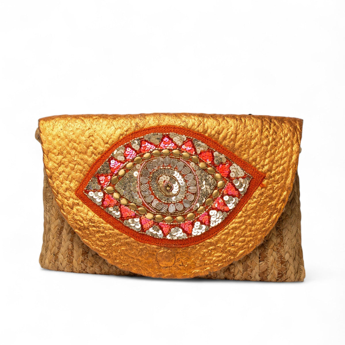 EuropeonUnion Women Orange Wicker BeachBag #2862