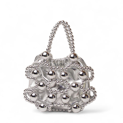 EuropeonUnion Women Silver Leather BeachBag #2865