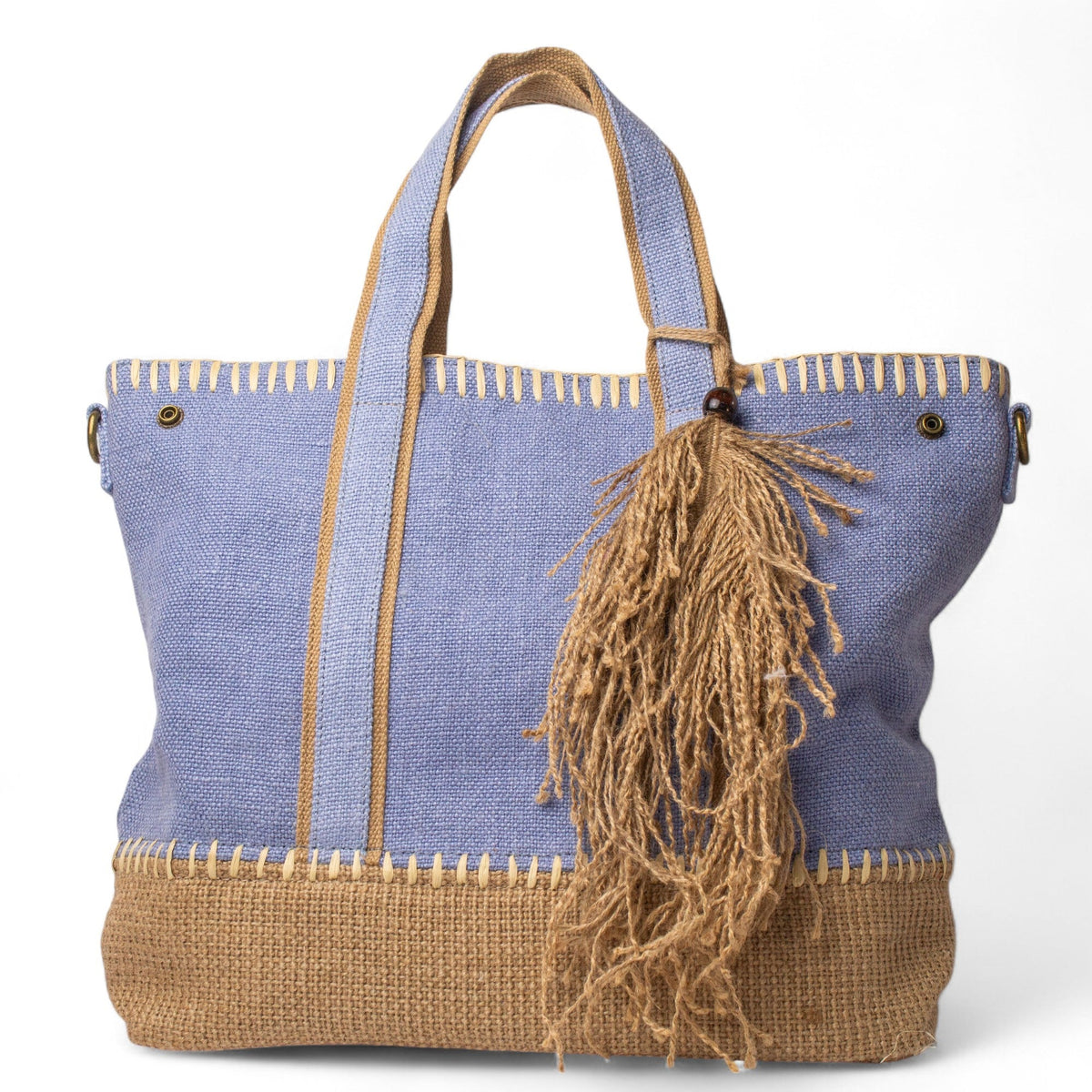 EuropeonUnion Women LightBlue Cloth BeachBag #2871
