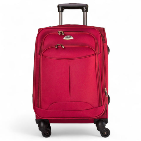 EuropeonUnion Suitcase Maroon Cloth Bag #2892