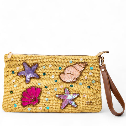 Women Beige Wicker BeachBag #2942