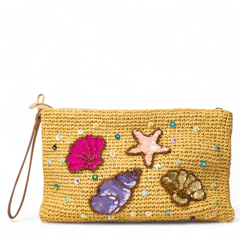 Women Beige Wicker BeachBag #2944