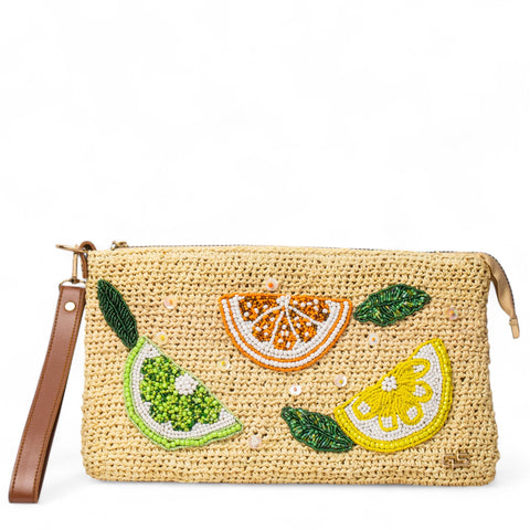 Women Beige Wicker BeachBag #2962