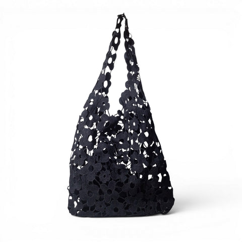EuropeonUnion Women Black Cloth Bag #3236