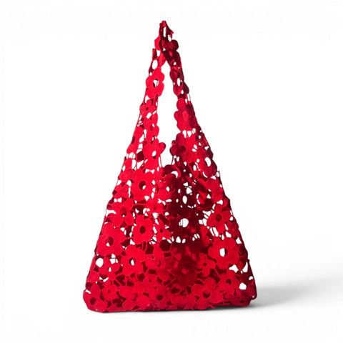 EuropeonUnion Women Red Cloth Bag #3239