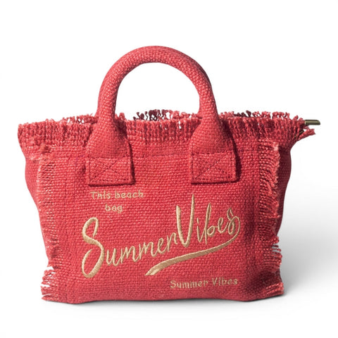 EuropeonUnion Women Red Khesh Bag #3247