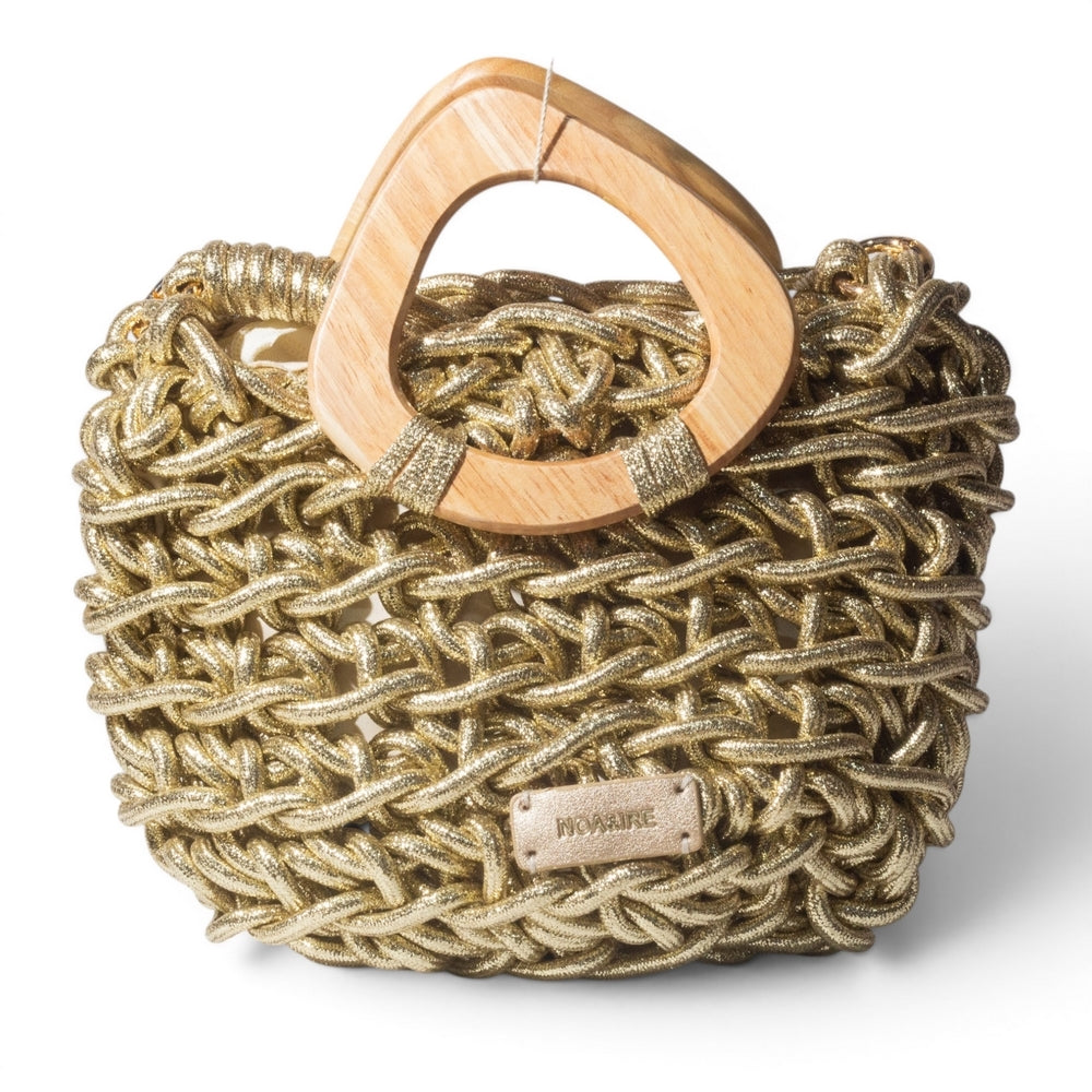 EuropeonUnion Women Gold Leather Bag #3259