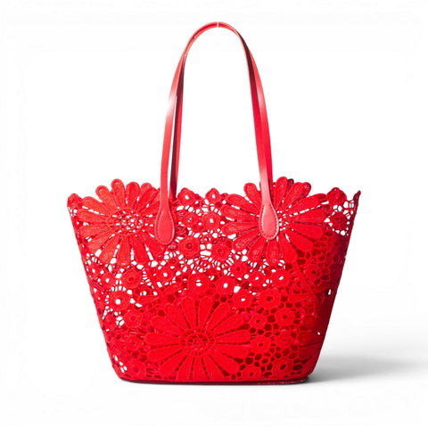 EuropeonUnion Women Red Cloth Bag #3263