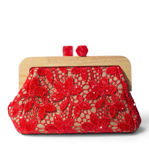 EuropeonUnion Women Red Cloth Bag #3280