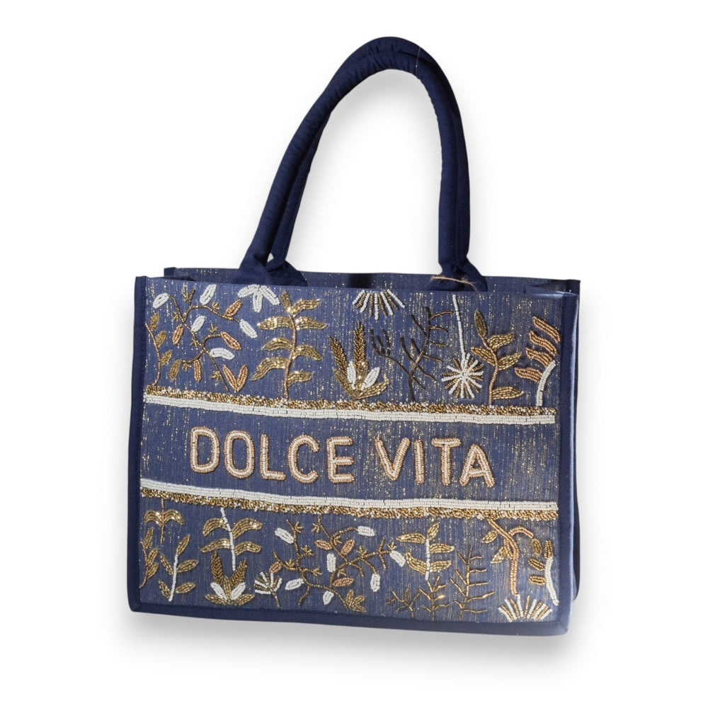 EuropeonUnion Women Blue Wicker Bag #3284