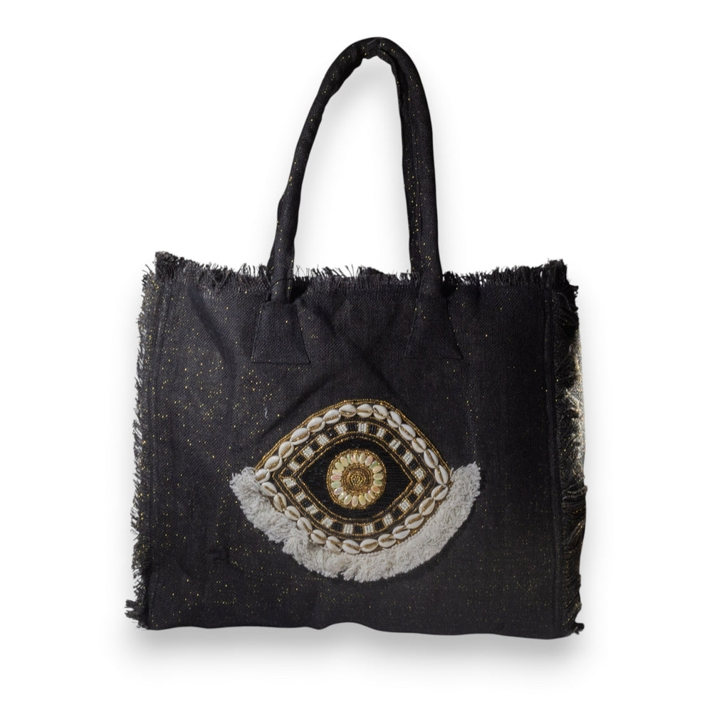 EuropeonUnion Women Black Wicker Bag #3286