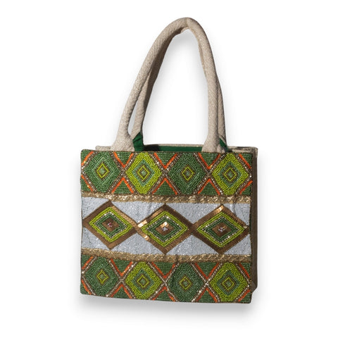 EuropeonUnion Women Green Wicker Bag #3295