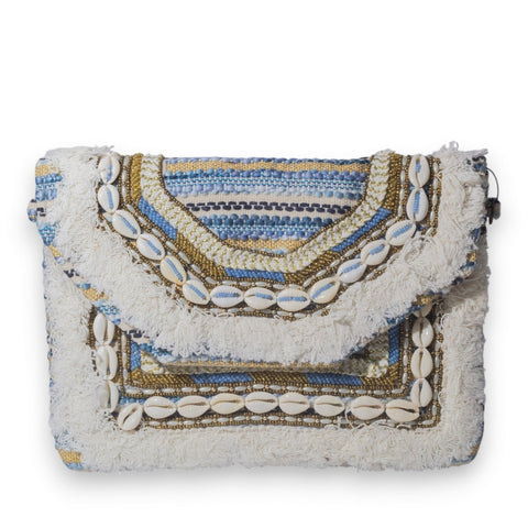 EuropeonUnion Women Blue Wicker Bag #3306