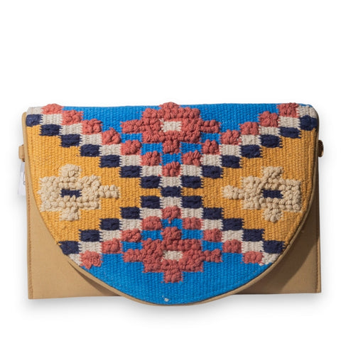 EuropeonUnion Women Blue Wicker Bag #3319