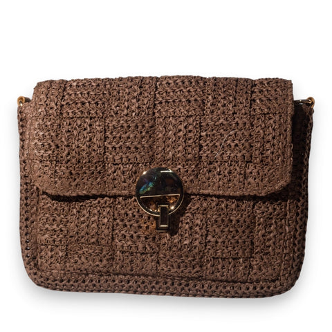 EuropeonUnion Women Brown Wicker Bag #3331