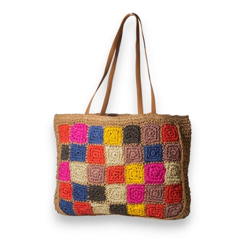 EuropeonUnion Women MixColor Wicker Bag #3335