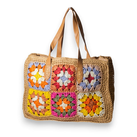 EuropeonUnion Women MixColor Wicker Bag #3336