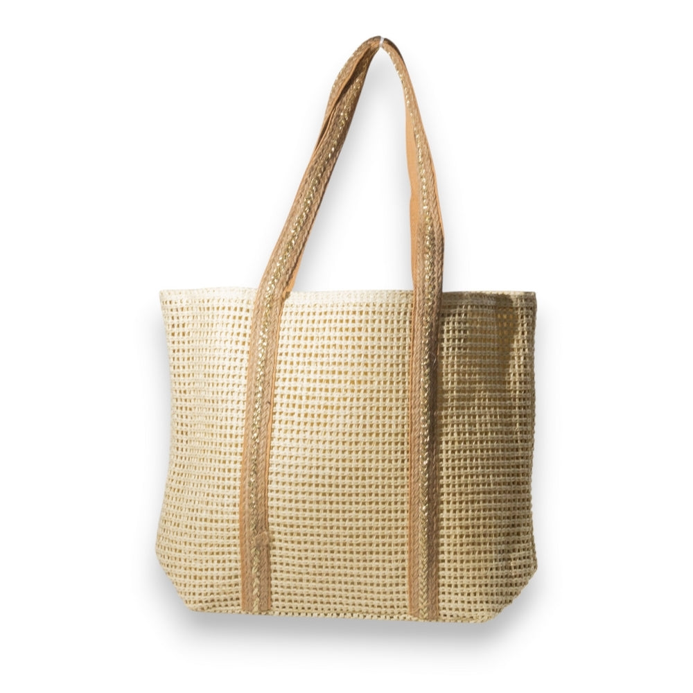 EuropeonUnion Women Beige Wicker Bag #3337