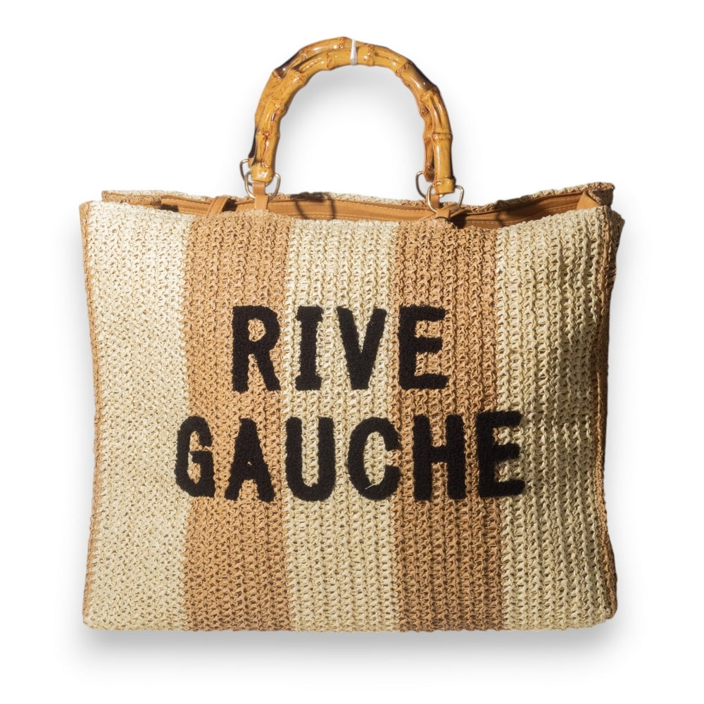 EuropeonUnion Women Beige Wicker Bag #3339