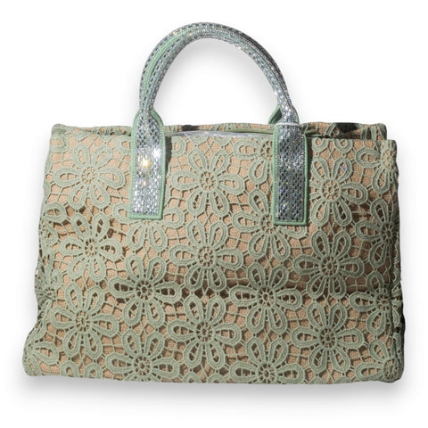 EuropeonUnion Women Green Wicker Bag #3343