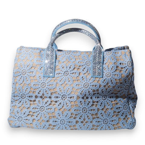 EuropeonUnion Women LightBlue Wicker Bag #3345