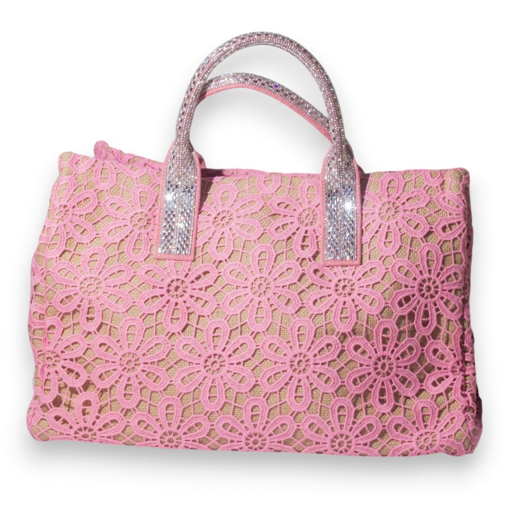EuropeonUnion Women Pink Wicker Bag #3346